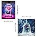 DIY 5D Diamond Painting by Number Kits Crystal Rhinestone Diamond Embroidery Paintings Pictures Arts Craft for Home Wall Decor (Rose in Bottle,Full Drill)