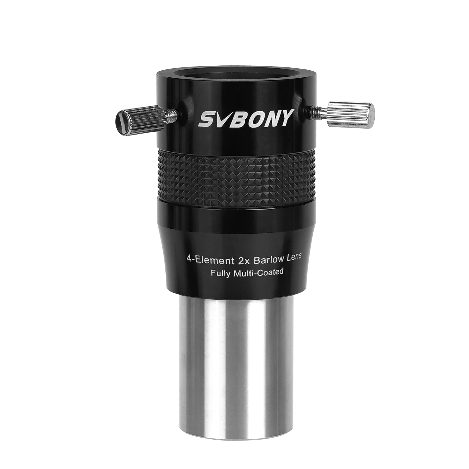 Svbony SV216 Barlow Lens 2x, 1.25inch Metal Barlow 4 Elements Apochromatic FMC Telescope Lens for Planetary Photography and Observation