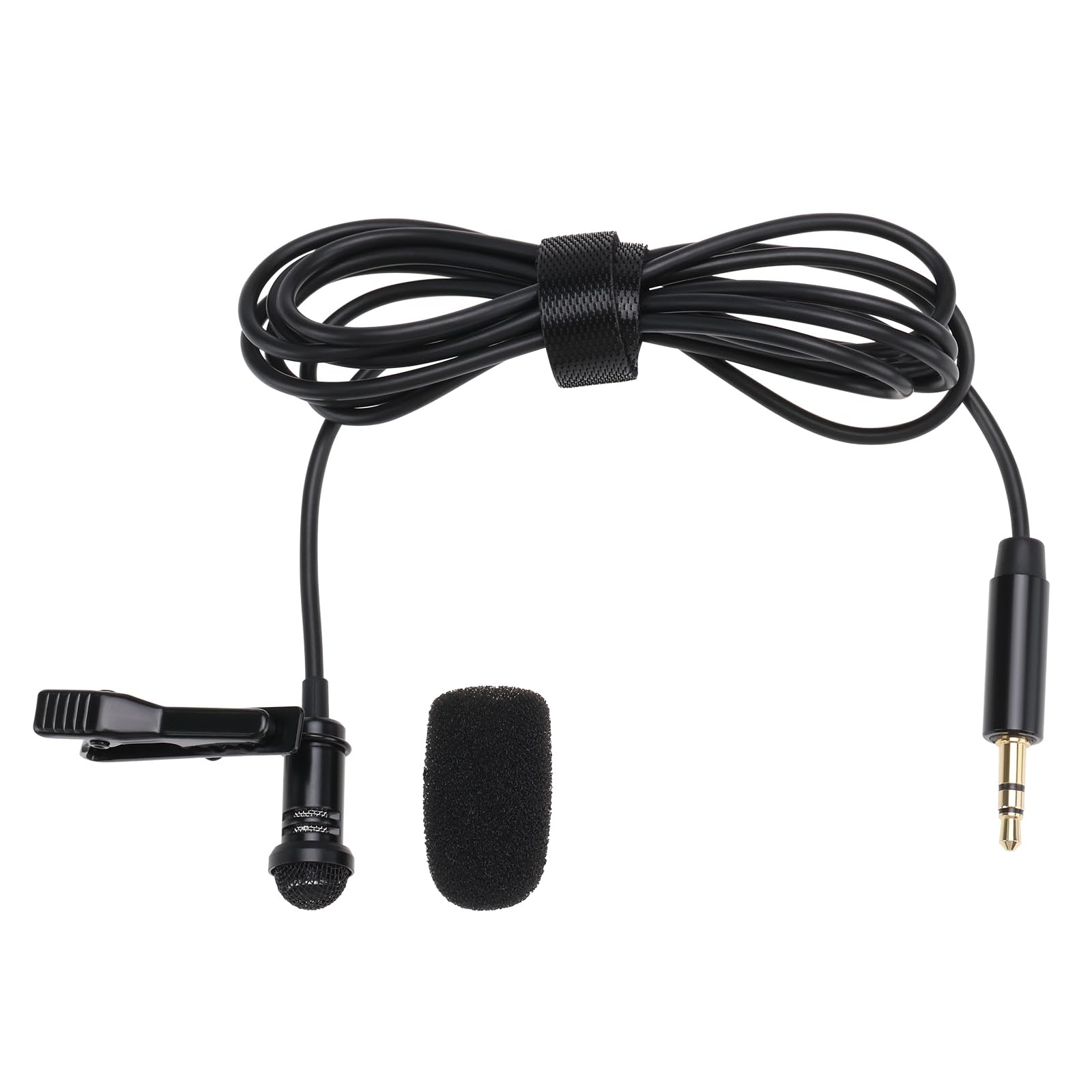 Be In Your Mind 3.5mm TRS Omnidirectional Lavalier Microphoneor Vlog Interview Streaming Lectures Broadcasters Compatible with Rode Wireless GO 2 / II