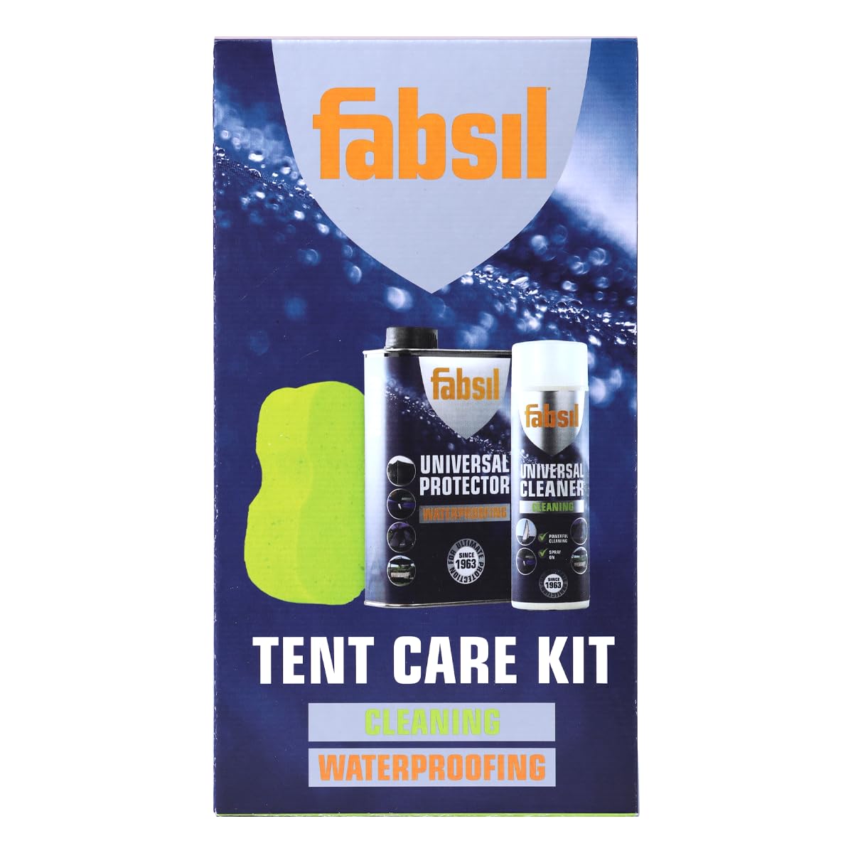 Fabsil All-In-One Tent Care Kit - Black, 1L/500ml