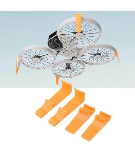 Protecteurs D'Hélices Pour DJI Flip (4 Pièces) - Anneaux De Protection Antichoc Vert Fluorescent