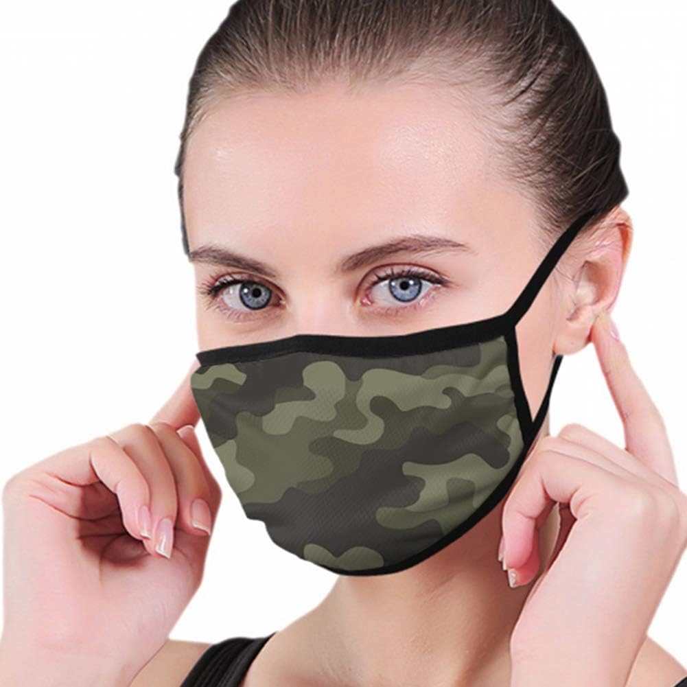 Military Camouflage Abstract Dustproof Washable Reusable Mouth Cover Mask Respirator Germ Protective Safety Warm Windproof Mask
