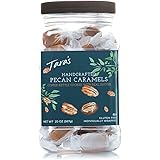 Tara's All Natural Handcrafted Gourmet Pecan Flavored Caramel: Small Batch, Kettle Cooked, Creamy & Individually Wrapped - 20