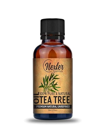 Nexter Essentials Pure and Natural Therapeutic Grade Organic Tea Tree Essential Oil for Face, Skin and Hair (30 ml)
