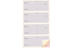 Blueline Receipt Book, 140 Carbonless Duplicates, Bilingual, 10-7/8" x 6-3/4" (DC2874B)