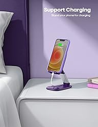 Lamicall Purple Phone Stand for Desk - Dark Purple