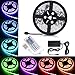 Boomile BL600 16.4ft LED Strip Lights, SMD 5050 300LEDs Waterproof RGB Light Strips Color Changing Flexible LED Light Strip Kit DC 12V Power Adapter + 44Key IR Remote Controller for Kitchen Bedroom