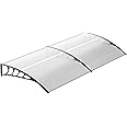 MoNiBloom Window Awning Door Canopy, 95"x35" Window Awning Door Canopy Polycarbonate Cover Outdoor Front Door Patio Sun Shetter for Outdoor Front Door