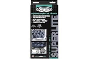 Dynamat SuperLite Sound Deadening Car Insulation Tri Pack – Lightweight Noise Dampening Vehicle Interior or High Resonation Areas – Easy Self Adhesive Install – 3 Sheets 18”x32” Each, 12 sq ft total