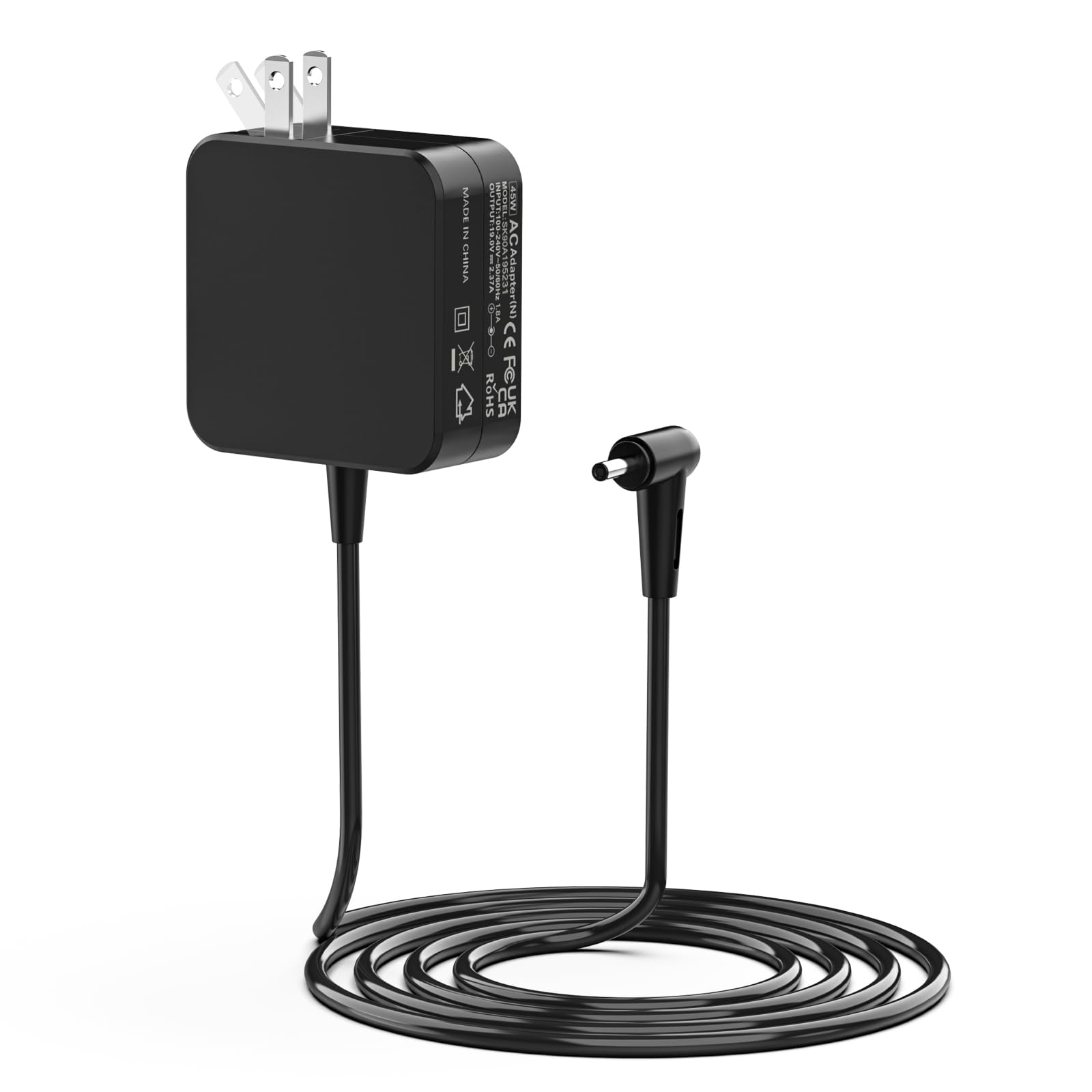 Photo 1 of 45W Laptop Charger Compatible with Asus Vivobook 14 15 17 F415 F415E F510U F510UA F512JA F512J; ZenBook UX330 UX330U UX360 UX360C UX305; Chromebook C202 C202S C300 C300S Power Supply Cord