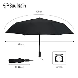 SoulRain Umbrellas for Rain, Durable & Compact