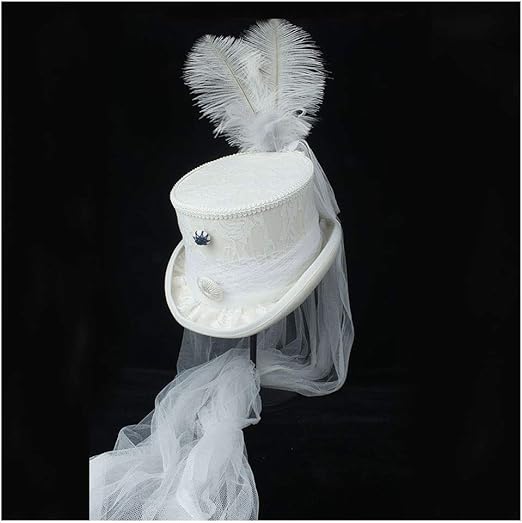 Amazon Qtmiao Hat 美しい女性の帽子 4サイズホワイトビクトリア朝ゴシックスチームパンクな結婚式シルクハット冬の結婚式シルクハットアイボリーロカビリージョージアンマリーアントワネット キャップ 通販 Amazon Qtmiao Hat 美しい女性の帽子 4サイズホワイトビクトリア朝ゴシックスチームパンクな結婚式シルクハット冬の結婚式シルクハットアイボリーロカビリージョージアンマリーアントワネット キャップ 通販