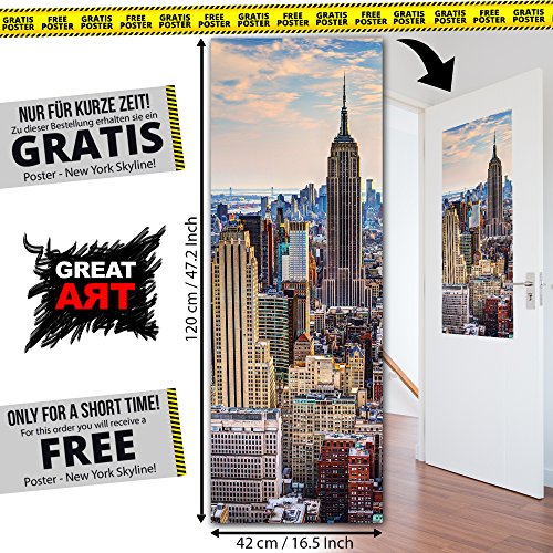 image for GREAT ART Wall Mural - World Map - Picture Decoration Miller Projectio