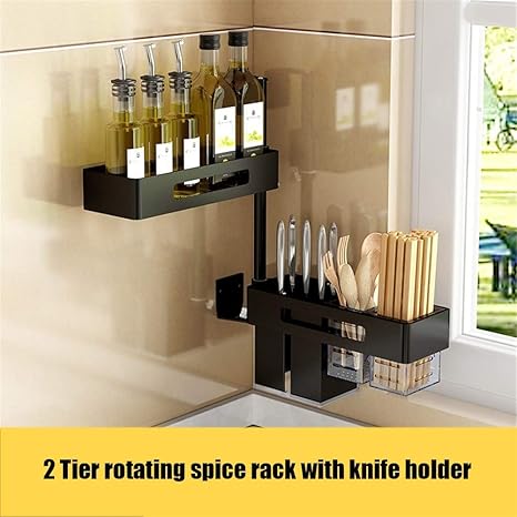 Amazon Com Spice Rack Diy Wall Shelves Kitchen Storage Shelf
