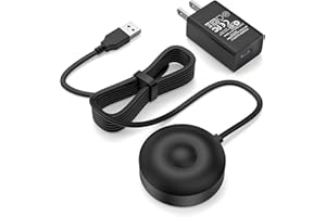 WUKUR for Oral B iO Charger Base, Compatible with Oral B iO Electric Toothbrush Series 7, 8, 9, Magnetic Travel Charging Base Model 3768, Power Cord (Black)