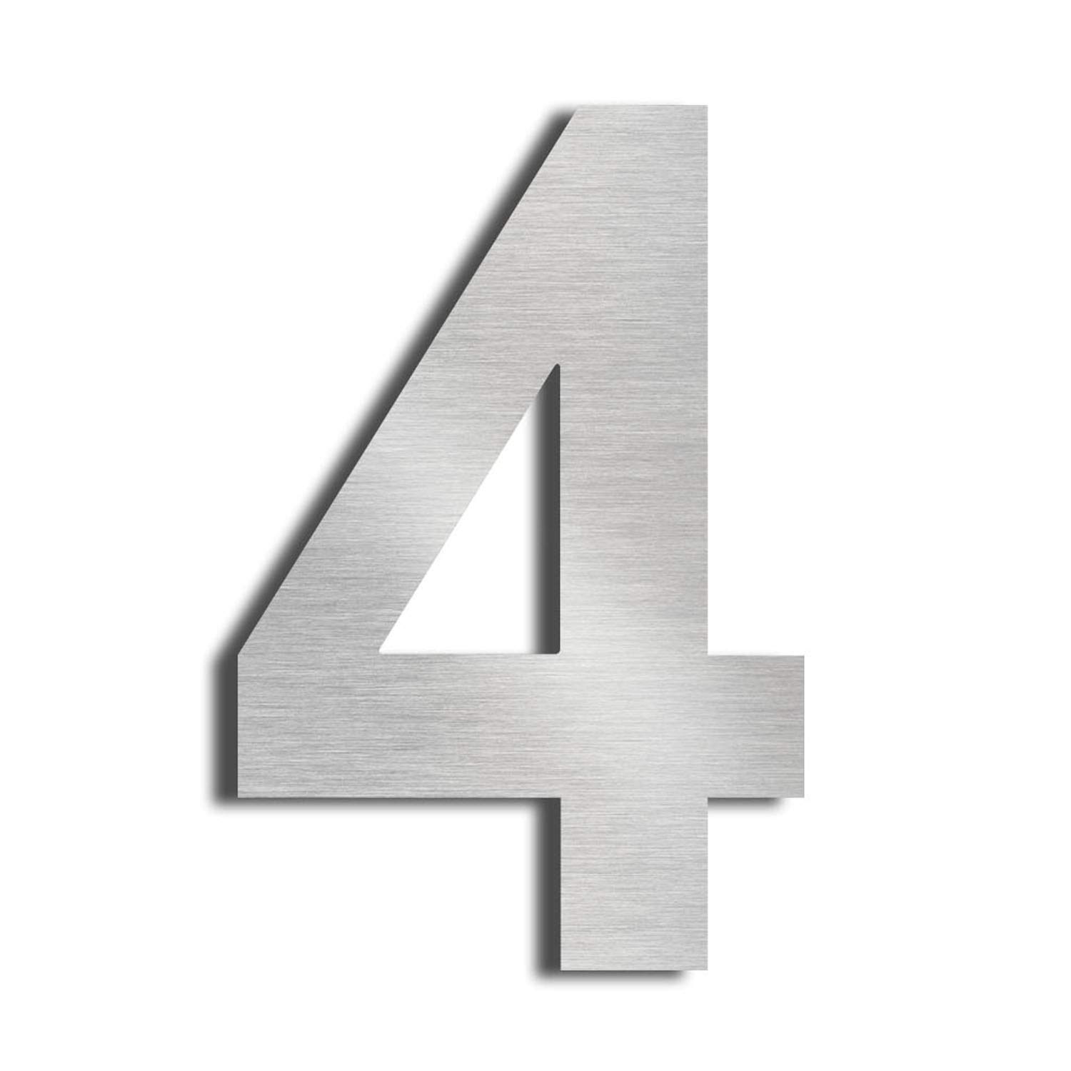 nanlyiau house numbers height 15.3cm Used for mailbox door house street made of solid Stainless Steel SUS304 Floating Appearance(6in4)