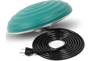 Feemiyo 1000W Pond Heater for Outdoor,Thermostatically Controlled Durable Cast Aluminum Pond De-icer for Pond Stock Tank,Green