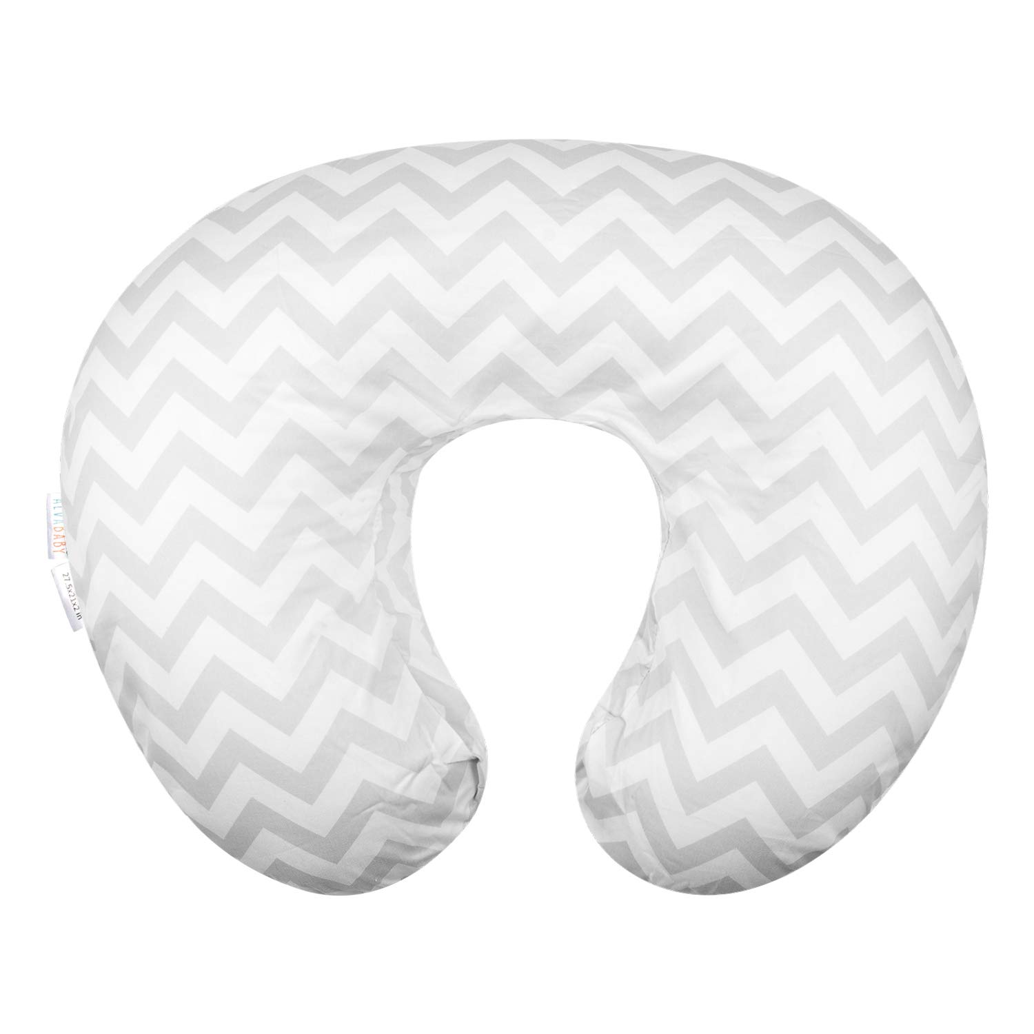 ALVABABY Nursing Pillow Cover Slipcover,100% Organic Cotton,Soft and Comfortable,Feathers Design,Maternity Breastfeeding Newborn Infant Feeding Cushion Cover,Baby Shower Gift (ZT-Z16)