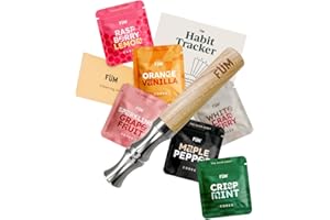 Füm Journey Pack Flavored Air Device with 6 Packs of Plant Based Cores | Naturally Switch from Bad Habits | 18 Total Cores