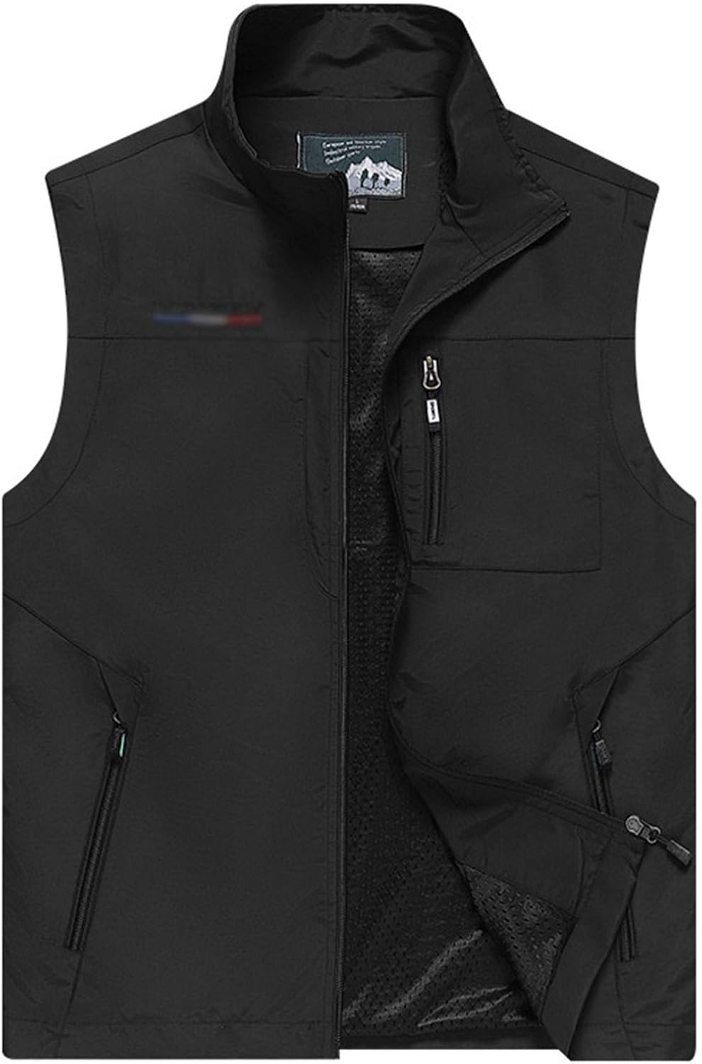 Men Hiking Vest, MultiPocket Classic Waistcoat Male Sleeveless Thin