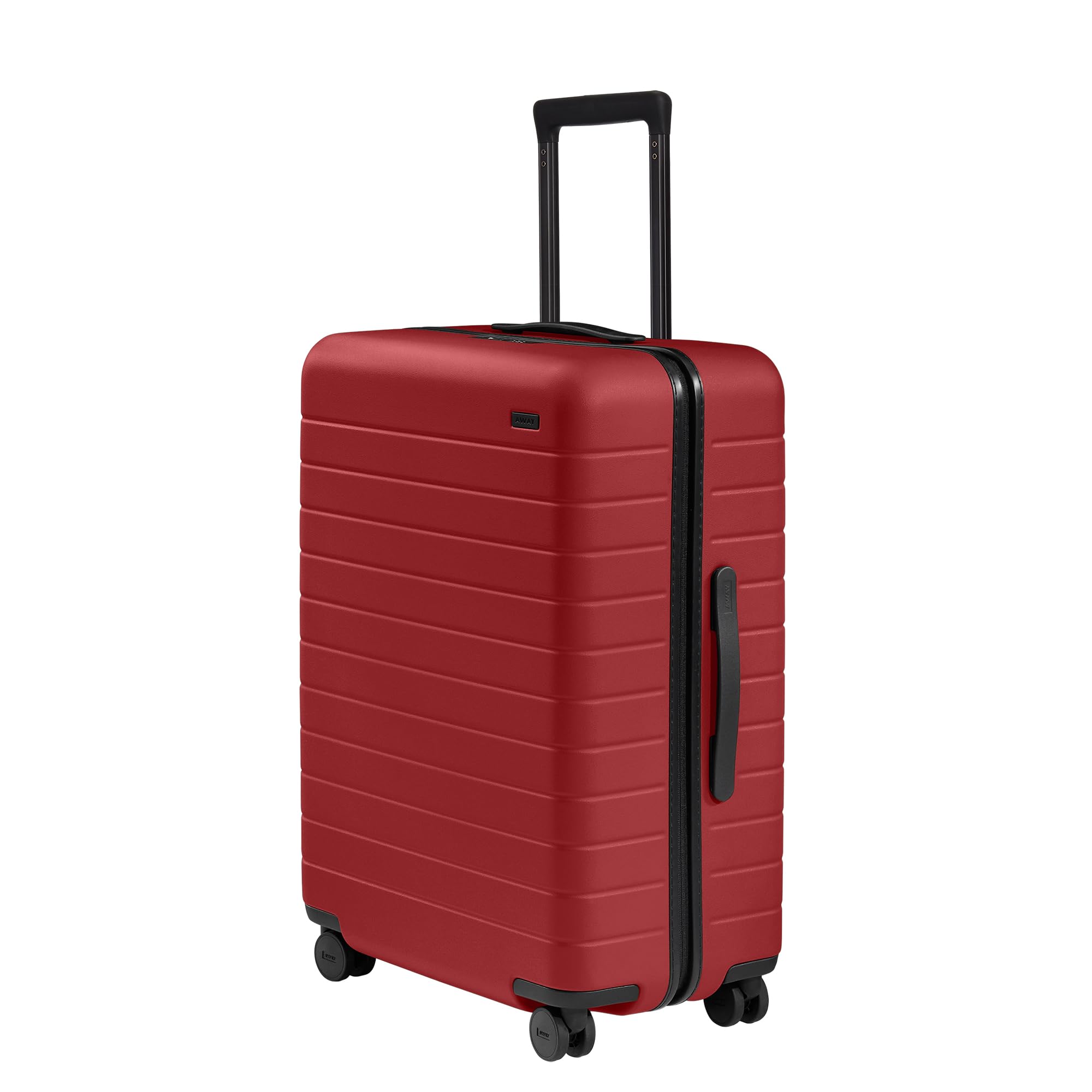 Photo 1 of Away Medium Checked Luggage, Lightweight Hard Shell Suitcase with Spinner Wheels, Durable Rolling Luggage, TSA Lock, 26 Inch, Tango Red