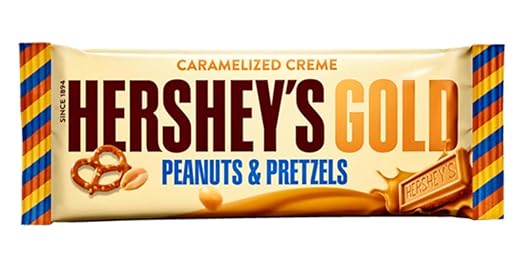 Hershey's Gold Karamellisierte Creme Erdnüsse & Brezeln (Pack of 4)