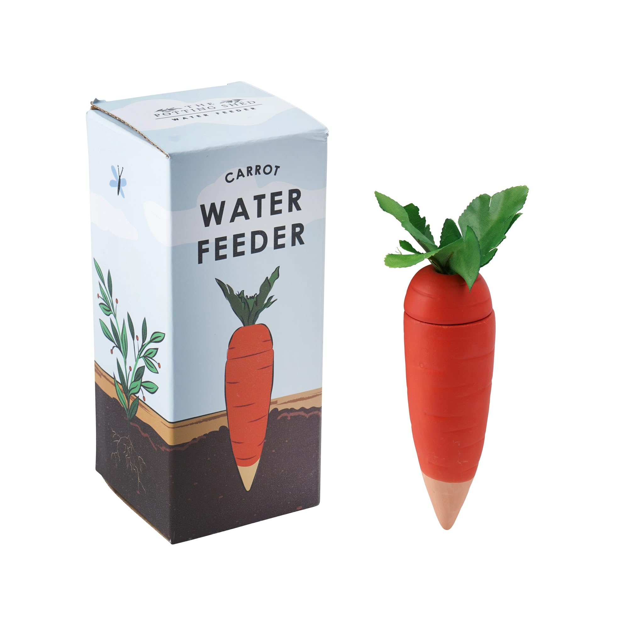 CGB Giftware | The Potting Shed Carrot Water Feeder | Gift Boxed | Plant Feeder GB07525