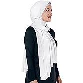 Lina & Lily Non-see-through Premium Jersey Maxi Hijab Head Scarf Wrap for Muslim Women