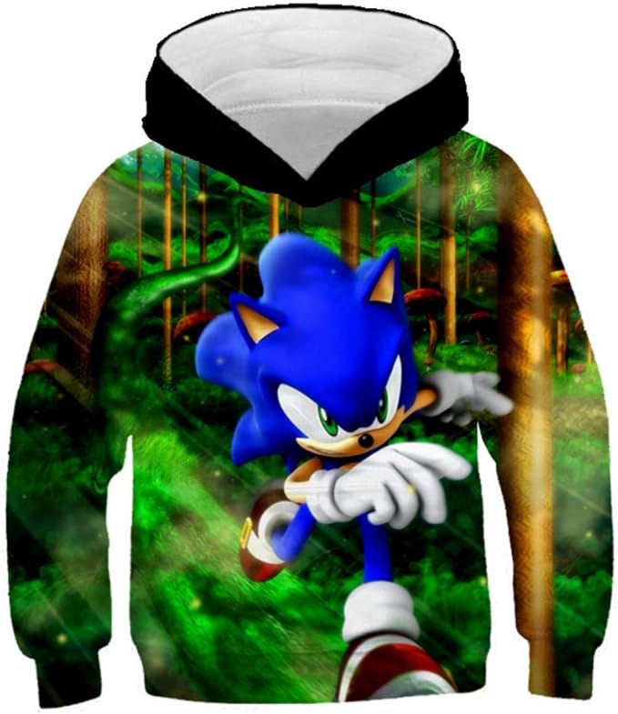 Hhalibaba Sonic The Hedgehog 3d Sudaderas Con Capucha Para Ninos Para Ninas Sonic Sudadera Para Ninos Para Ninos Ninas Sudadera Nino Nino Sudaderas Con Capucha Ropa 14 Amazon Es Ropa Y Accesorios
