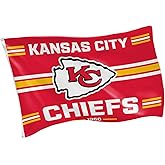 NFL Kansas City Chiefs Vintage Flag | 3 x 5 Outdoor Durable Flag with Grommets | Heavy Duty Banner for Outdoor Garden Patio Decoration | Indoor Wall Decor for Room | Works with Flagpoles for Outside House (Kansas City Chiefs-Vintage)