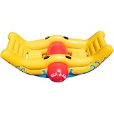 SWIMLINE | Inflatable Rocking Pool Float Ride-On for Kids | Sea-Saw | Classic see-saw rocker balanced for safe rocking; eye-catching design that keeps kids busy in the shallow end
