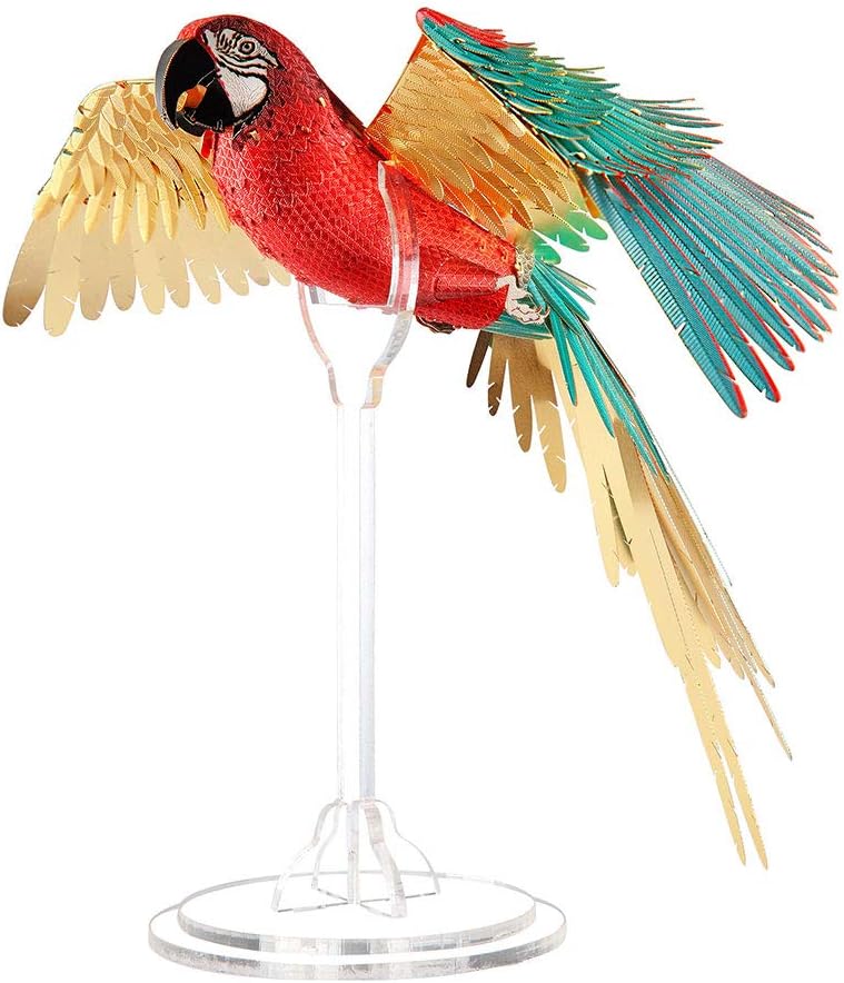 Piececool 3D Puzzle Metal Macaw Parrot