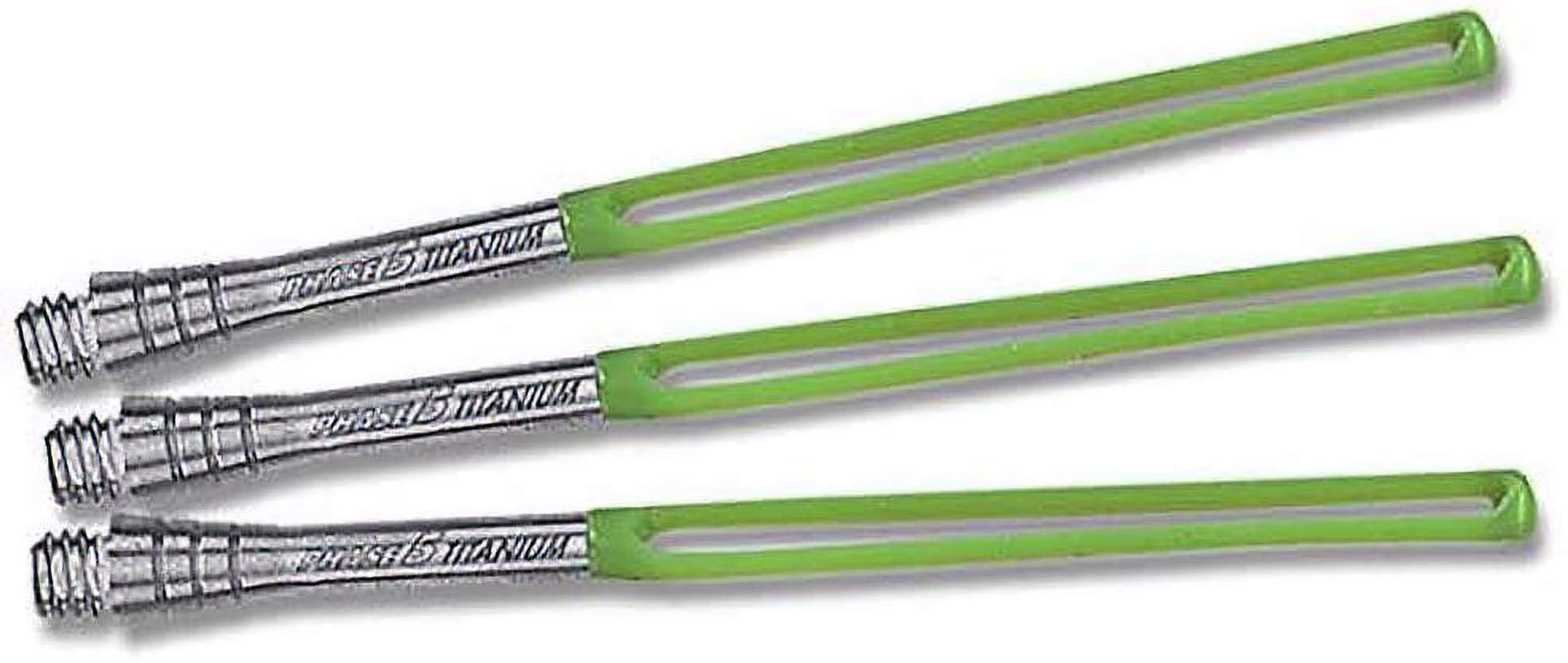 Unicorn Dart Shafts | Sigma Phase 5 | 100% Titanium Adaptor, Durable Hi-Flex Shaft | Long 74.4 mm | Titanium | 3 Stems