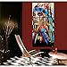 JESC Wall Painting Canvas Painting Native American Girl Feathered Women Modern Indian Girl for Hallway Living Room Bedroom Only Decor Luxury Wall Framed Ready to Hang (12x18inchx3)