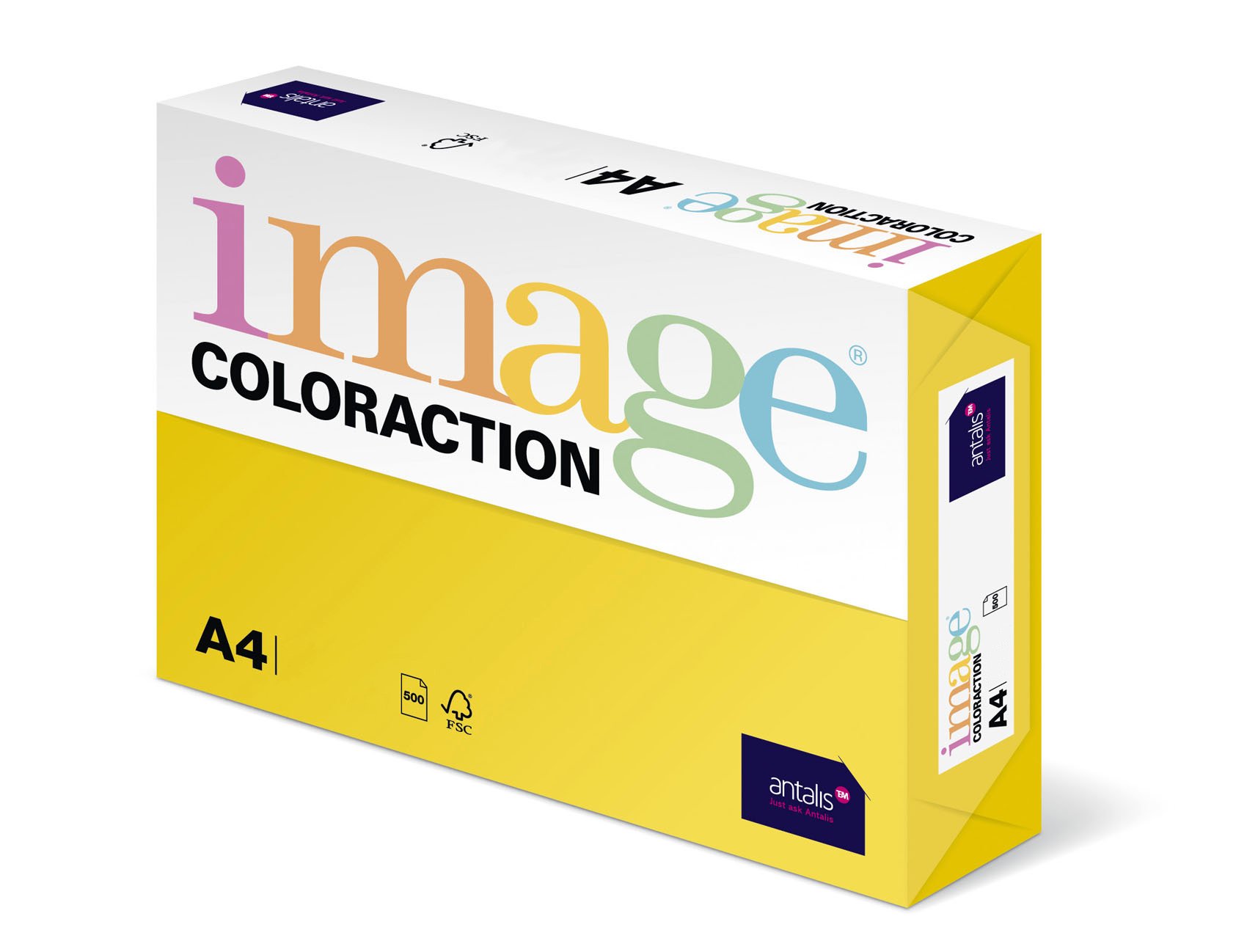 Image Coloraction Deep Yellow (Canary) A4 210x297mm 120gm2 fsc4 250sh/RM 5rm/BX