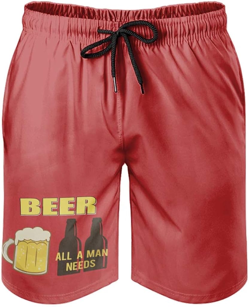 Men's beer swimming shorts, classic fit, all swimsuit. Amazon.co.uk
