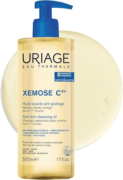 Uriage Xemose C8+ Anti-Itch Shower Oil 500ml Face & Body Very Dry Skin Prone