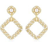 Ettika Dangle Earrings for Women. 18k Gold or Rhodium Plated Earrings. Jewelry, Birthday Gifts For Women