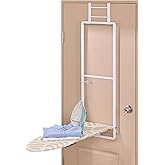 APEXCHASER Over Door Ironing Board, Hanging Ironing Board with Iron Holder, 36" X 12" Compact Fold Down Iron Board for Small 