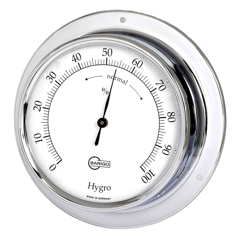 Barigo Tempo Ship's Humidity Hygrometer chrome 110mm