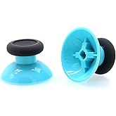 Deal4GO 2 Pack OEM Replacement Thumbsticks Concave Analog for Xbox one Controller Joystick Thumb Grips (Grey/Blue)