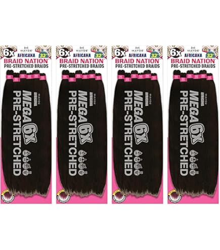 Amazon.com : Mayde Beauty 6X Braid Nation Synthetic Pre Streched
