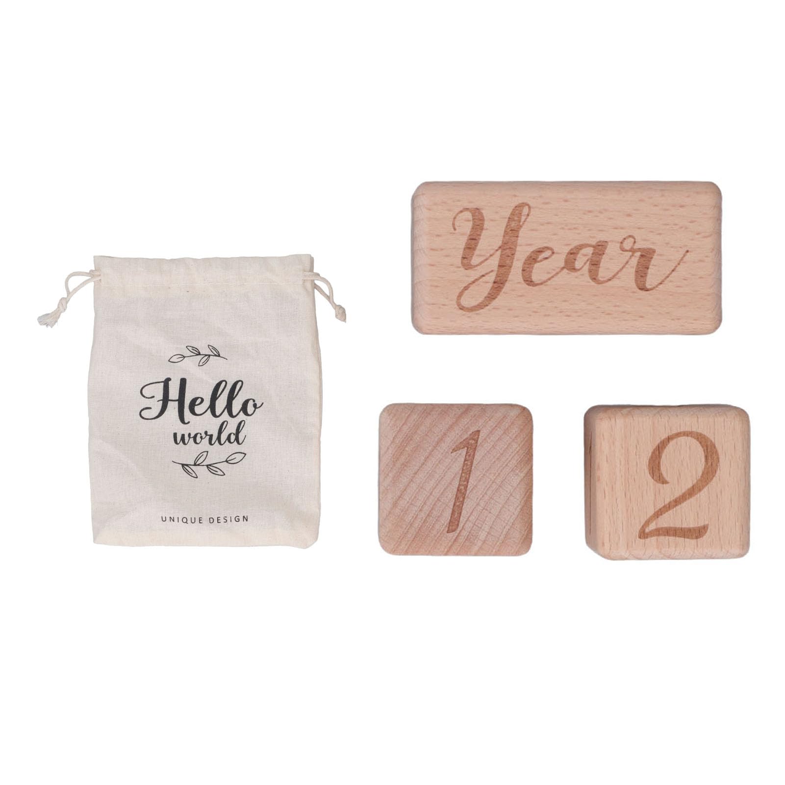 Wooden Baby Blocks Safe Prop for Personalized Photo Themes, Clear and Detailed Results
