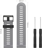 MoKo 6 Pack Silicone Bands for Garmin Fenix 3 5X Tactix Descent Mk1 w/Tools view 8