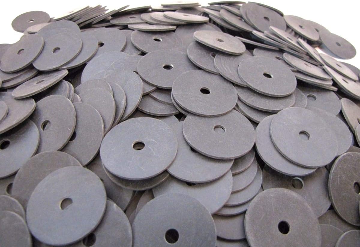 (100 Pack) Endeavor Series Neoprene Rubber Fender Washers - 1 1/2" OD X 1/4" ID X 1/16" Thickness - 60 Duro - Endeavor Series Washers