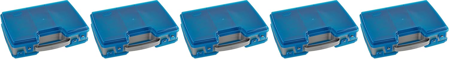 Plano Large 2 Sided Tackle Box, Metallic Gray & Blue, Medium: Sports & Outdoors