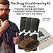 Best Beard Grooming Kit From ThorSkegg Man-Sized 14” x 14” Grey Bamboo Washcloths Best At-Home Hot Towel Treatment 100% Natural Boar Bristle Hair Brush Bamboo Wooden Comb For All Beard Styles - Grey