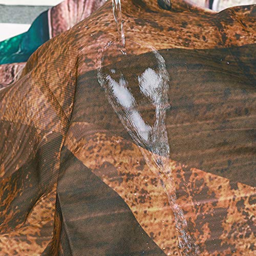 image for Uphome Rustic Barn Star Fabric Shower Curtain, Vintage Western Texas S