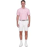 Ben Sherman Men's Performance Golf Shirts– Stretch, Extra Soft Fabric, Moisture-Wicking, Odor Resistant, Pink, Medium