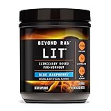 BEYOND RAW LIT Pre Workout Powder Supplement for